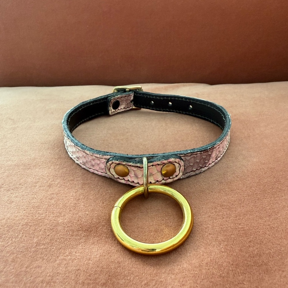 LIBIDEX SNAKESKIN CHOKER / COLLAR